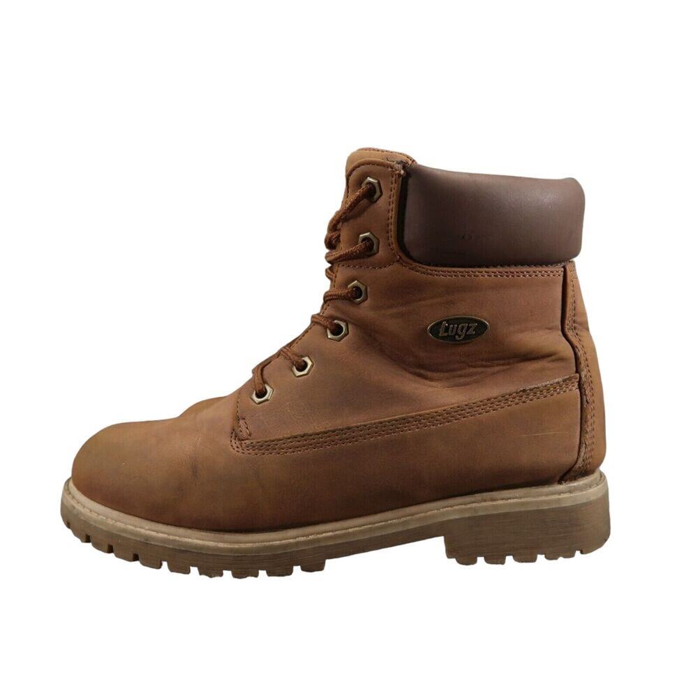 Lugz Shoes Womens 8 Boots Combat Work Lace Up Outdoor Convoy Brown Lug Sole Mid - Picture 5 of 16
